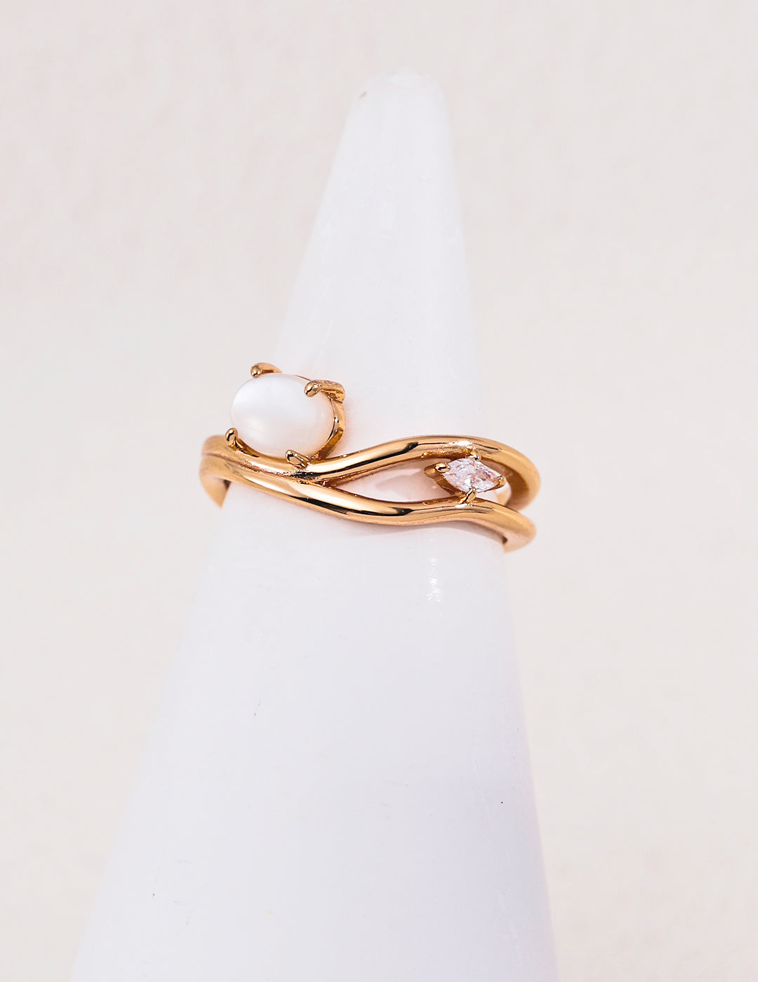 Tiger’s Eye, Lapis Lazuli & Mother-of-Pearl Ring image 4