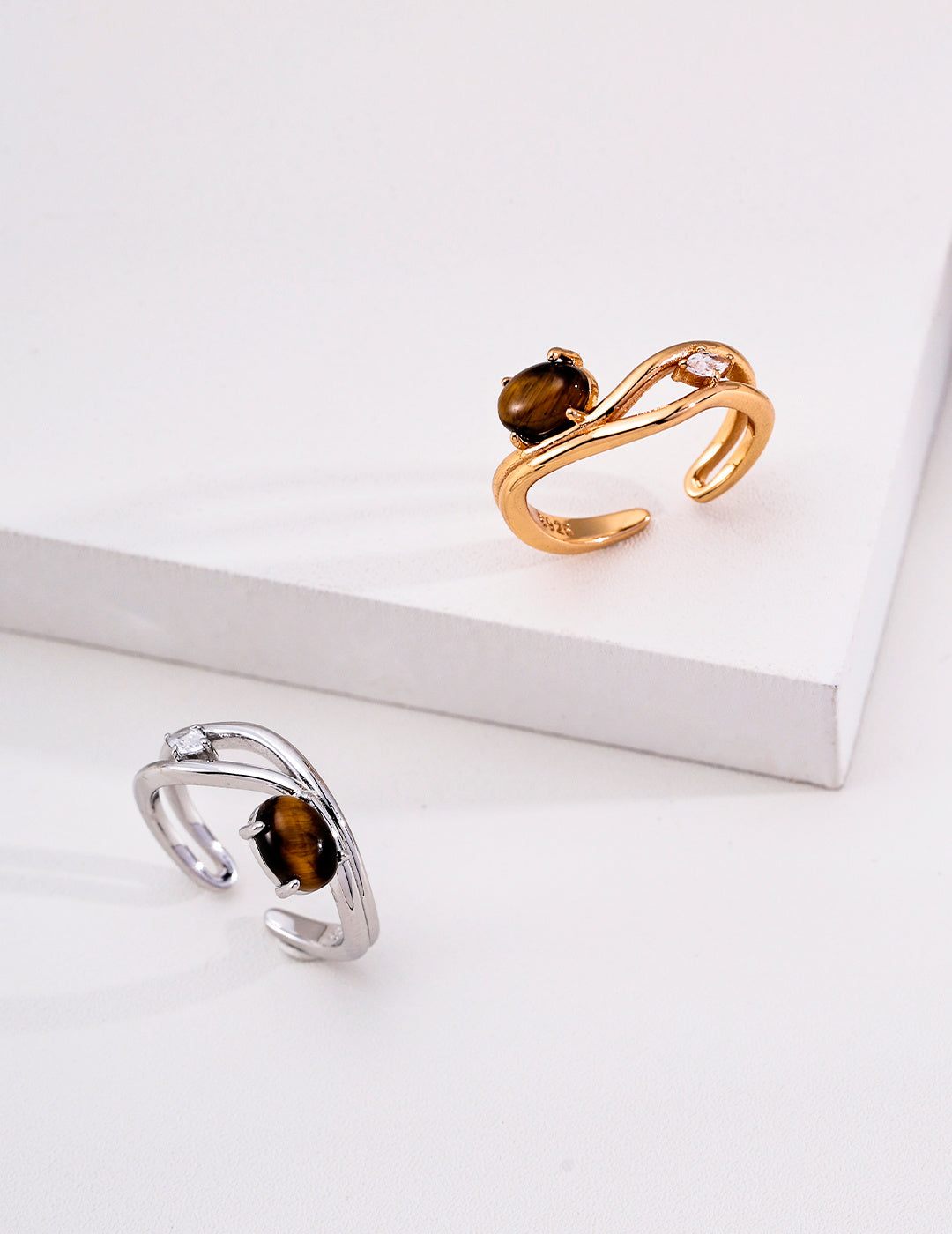 Tiger’s Eye, Lapis Lazuli & Mother-of-Pearl Ring image 6
