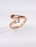 Sculptural Bypass Zirconia Ring image 1