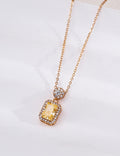 Golden Light Zirconia Pendant Necklace image 1