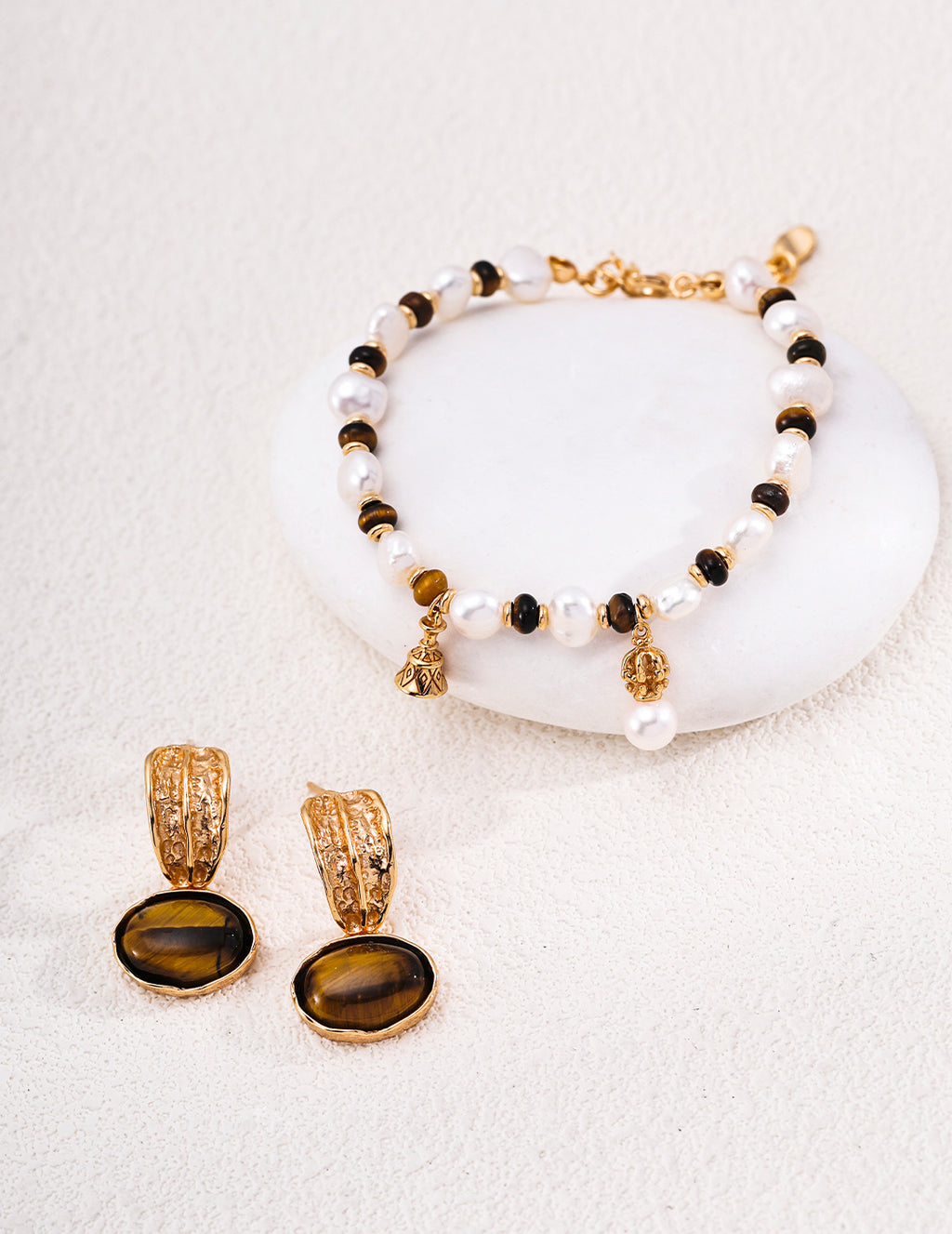 Pearl, Tiger’s Eye & Mother-of-Pearl Bracelet image 3