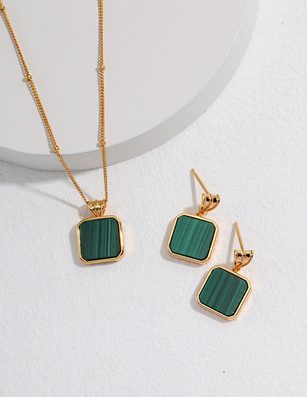 Malachite Earrings image 3