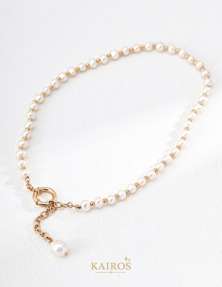 Kairos logo-only cover - Pearl Grace Baroque Pearl Necklace