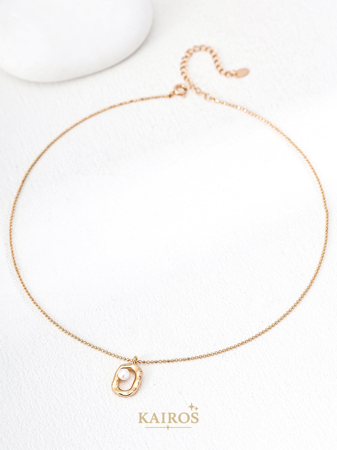 Kairos logo-only cover - Pearl Romance Grace Necklace
