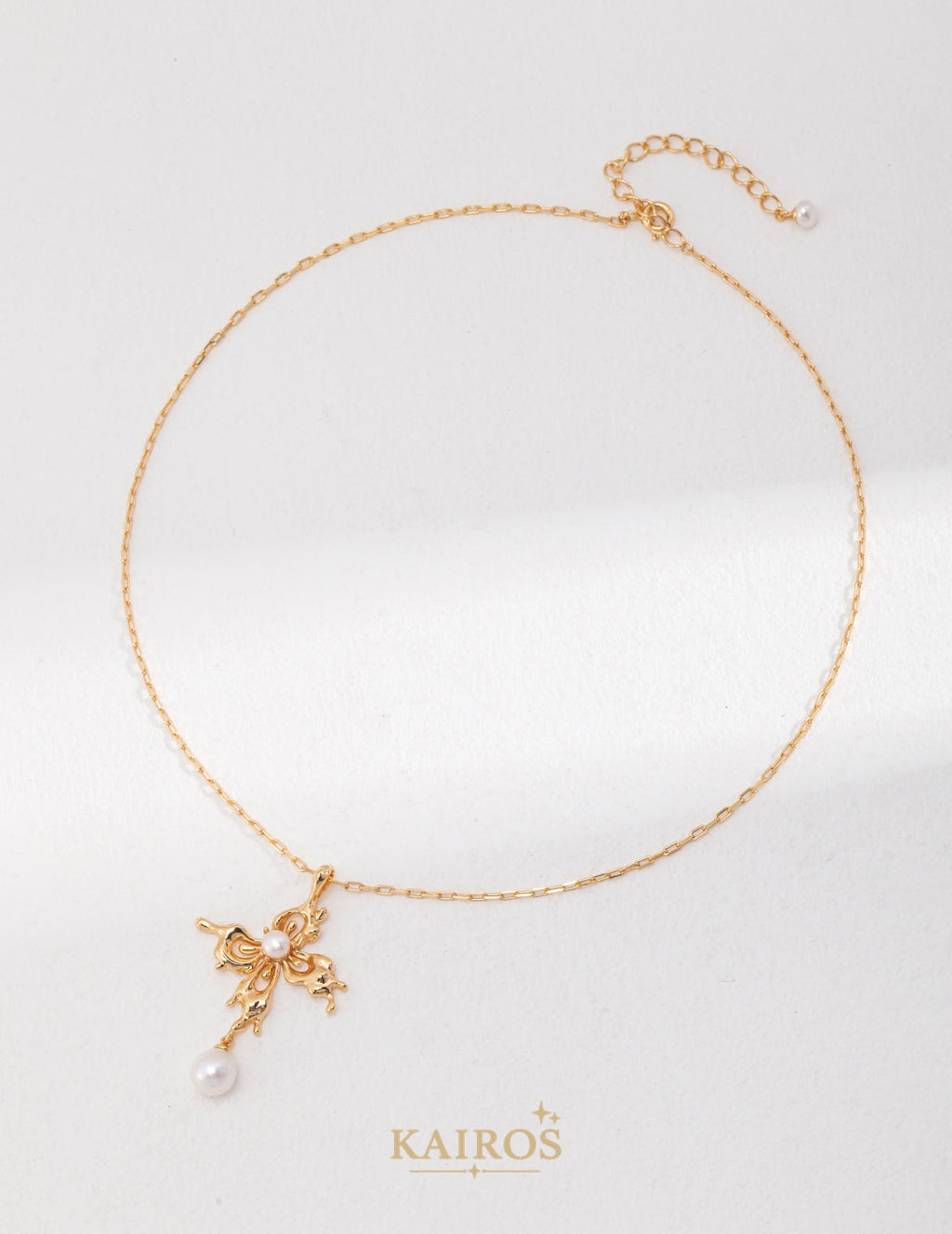 Kairos logo-only cover - Butterfly Orchid Pearl Necklace