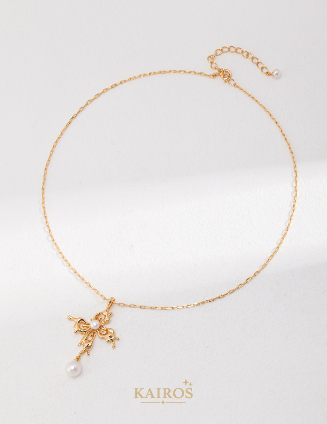 Kairos logo-only cover - Butterfly Orchid Pearl Necklace