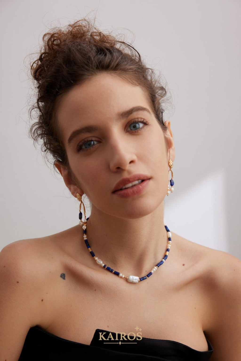 Kairos logo-only cover - Pearl Serenity Bloom Necklace