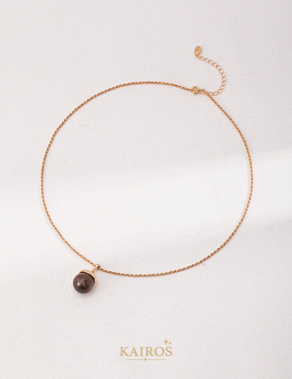 Kairos logo-only cover - Pinecone Shell Pearl Necklace