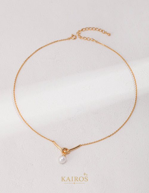 Kairos logo-only cover - Celestial Star Pearl Radiance Necklace