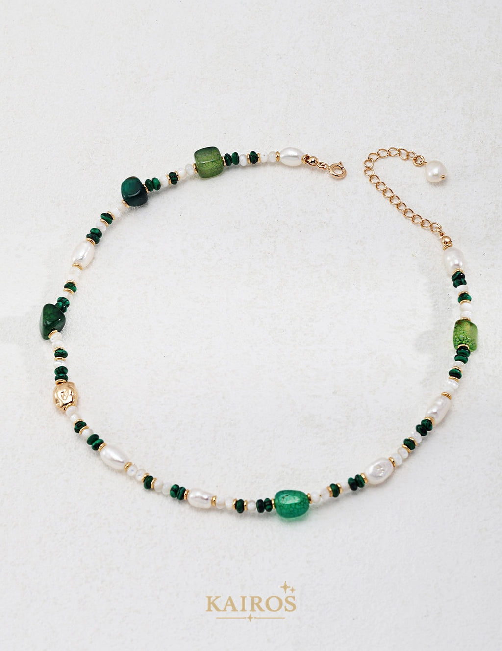 Kairos logo-only cover - Pearl Glow Bloom Necklace