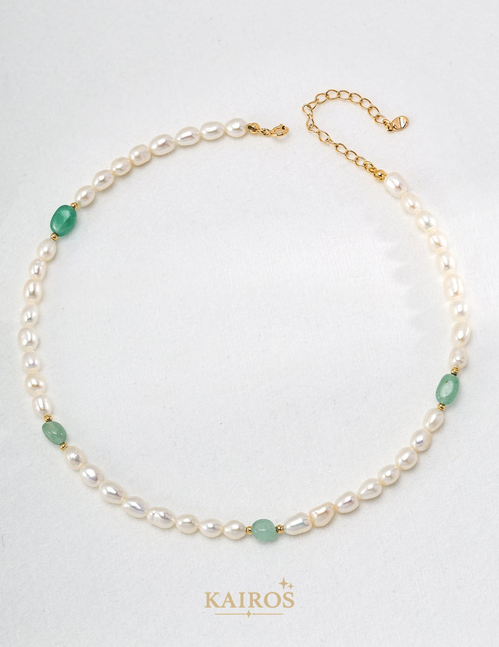 Kairos logo-only cover - Pearl Serenity Fortune Necklace