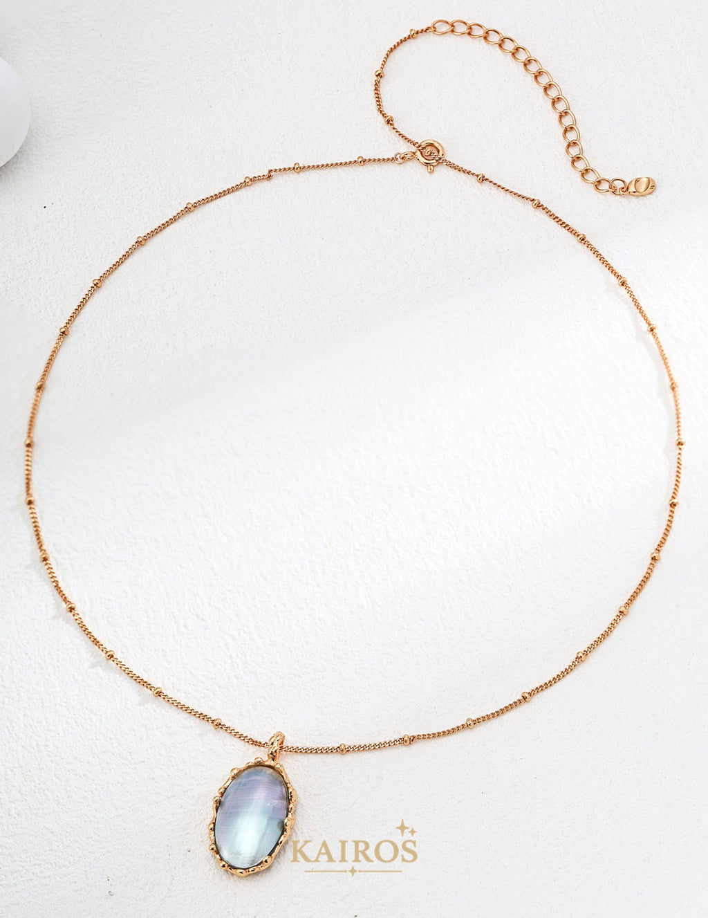 Kairos logo-only cover - Mabé Pearl Light Serenity Necklace