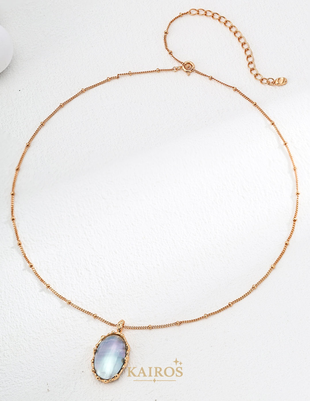 Kairos logo-only cover - Mabé Pearl Light Serenity Necklace