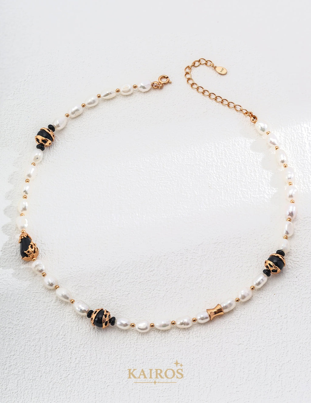 Kairos logo-only cover - Pearl Light Botanical Necklace