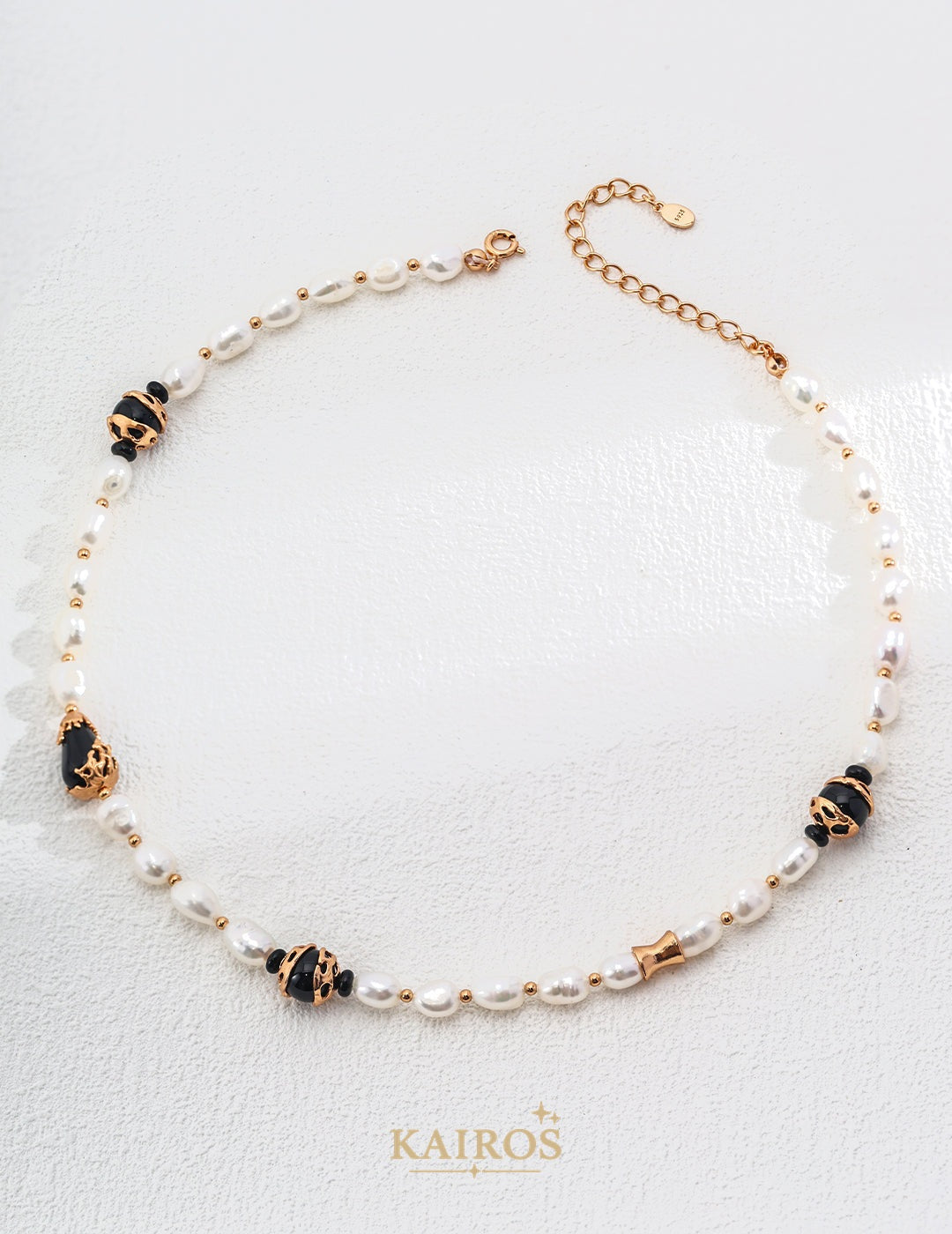 Kairos logo-only cover - Pearl Light Botanical Necklace