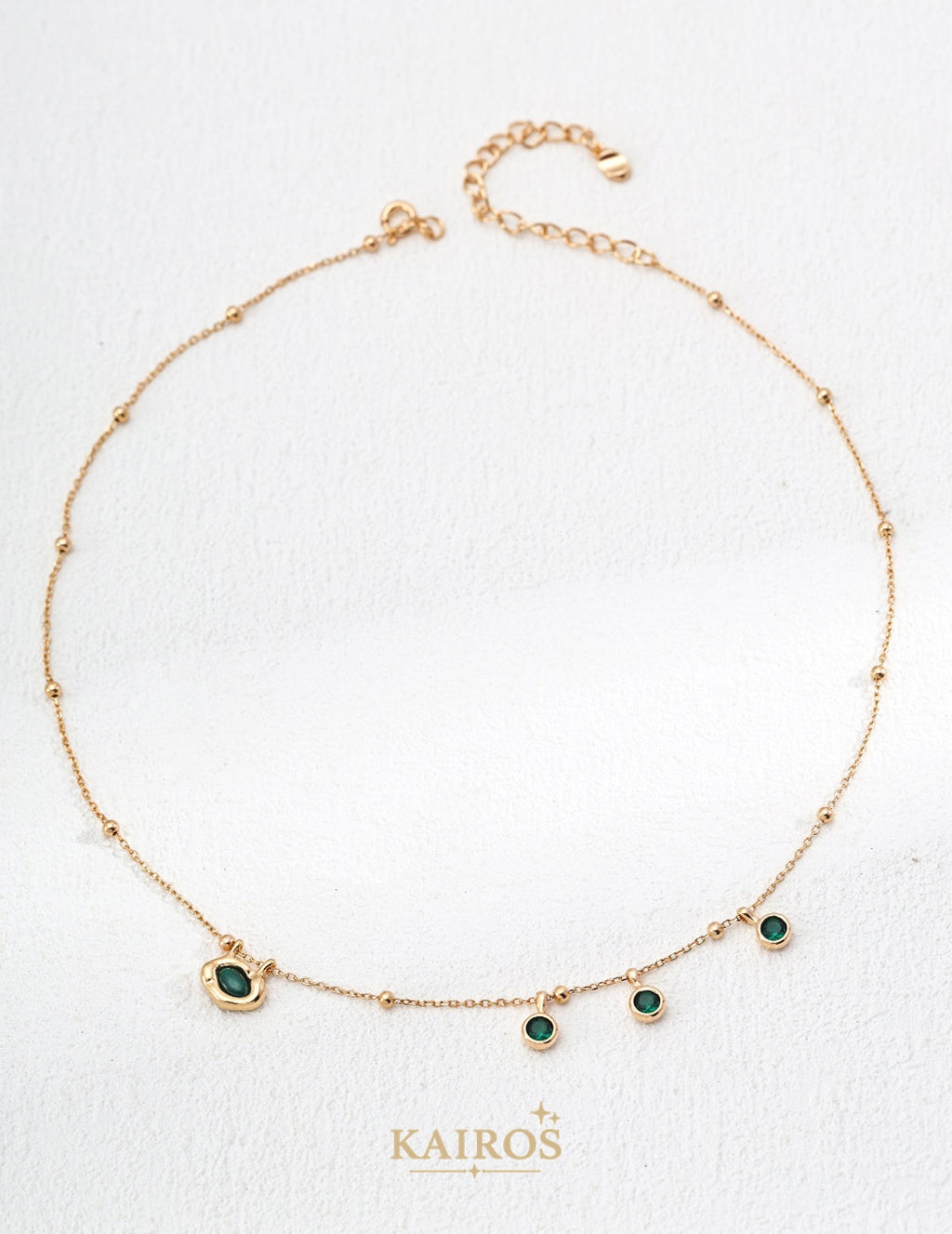 Kairos logo-only cover - Celestial Star Malachite Pendant Necklace
