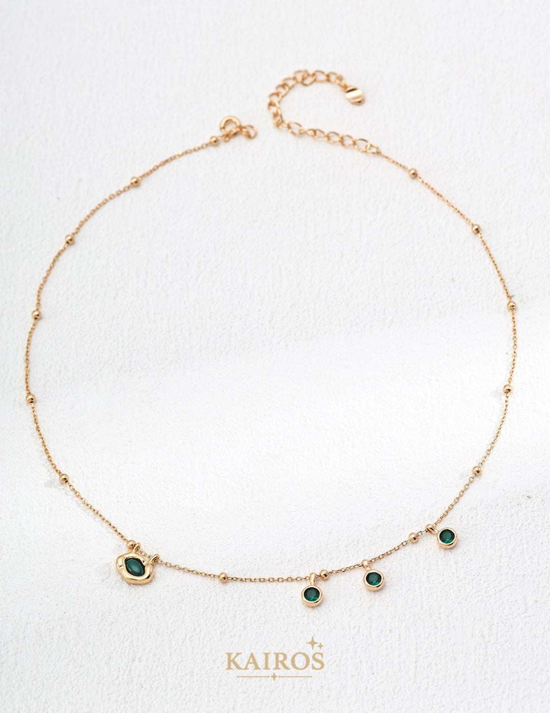 Kairos logo-only cover - Celestial Star Malachite Pendant Necklace