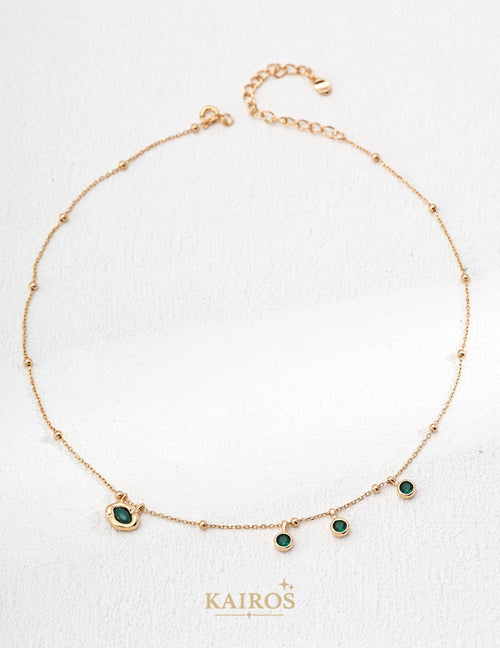 Kairos logo-only cover - Celestial Star Malachite Pendant Necklace