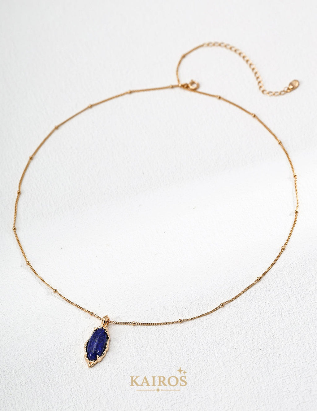 Kairos logo-only cover - Celestial Lapis Lazuli Grace Pendant Necklace