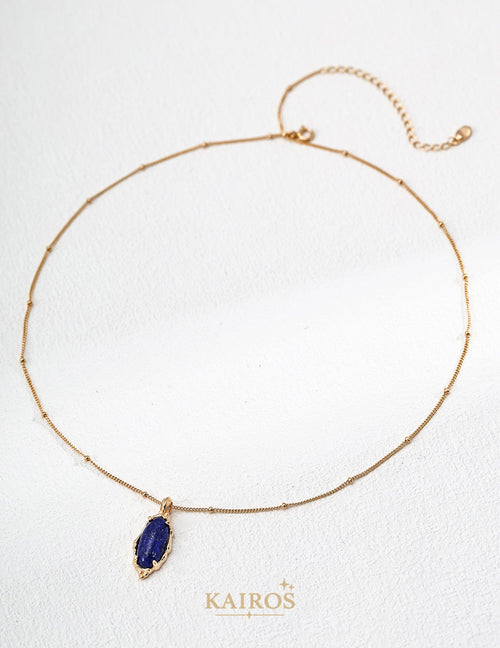 Kairos logo-only cover - Celestial Lapis Lazuli Grace Pendant Necklace