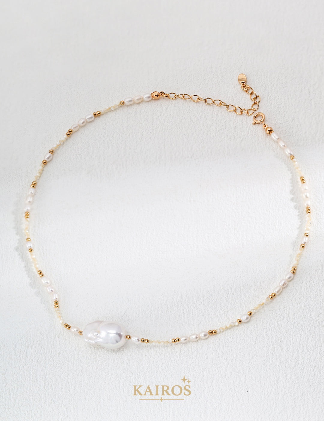 Kairos logo-only cover - Pearl Light Vintage Necklace