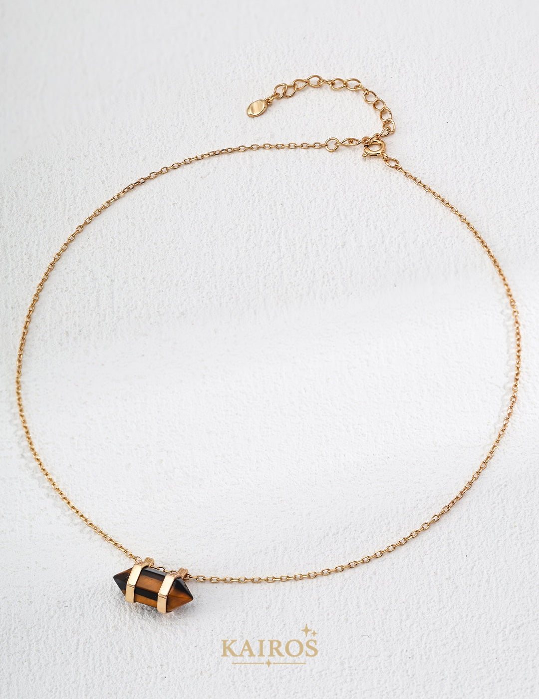 Kairos logo-only cover - Tiger Eye Renewal Pendant Necklace