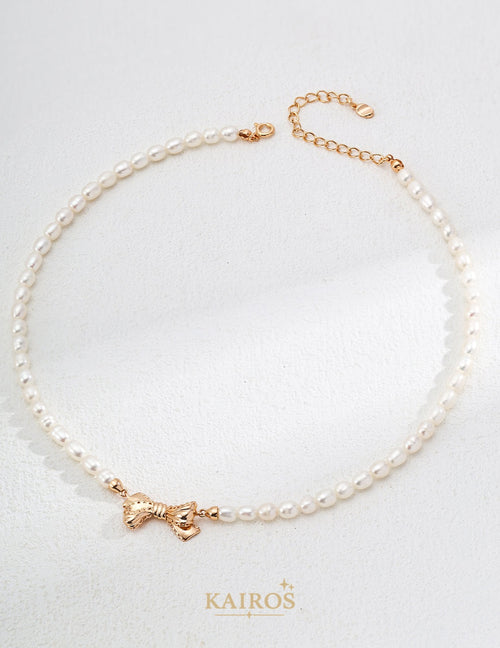 Kairos logo-only cover - Butterfly Whisper Pearl Necklace