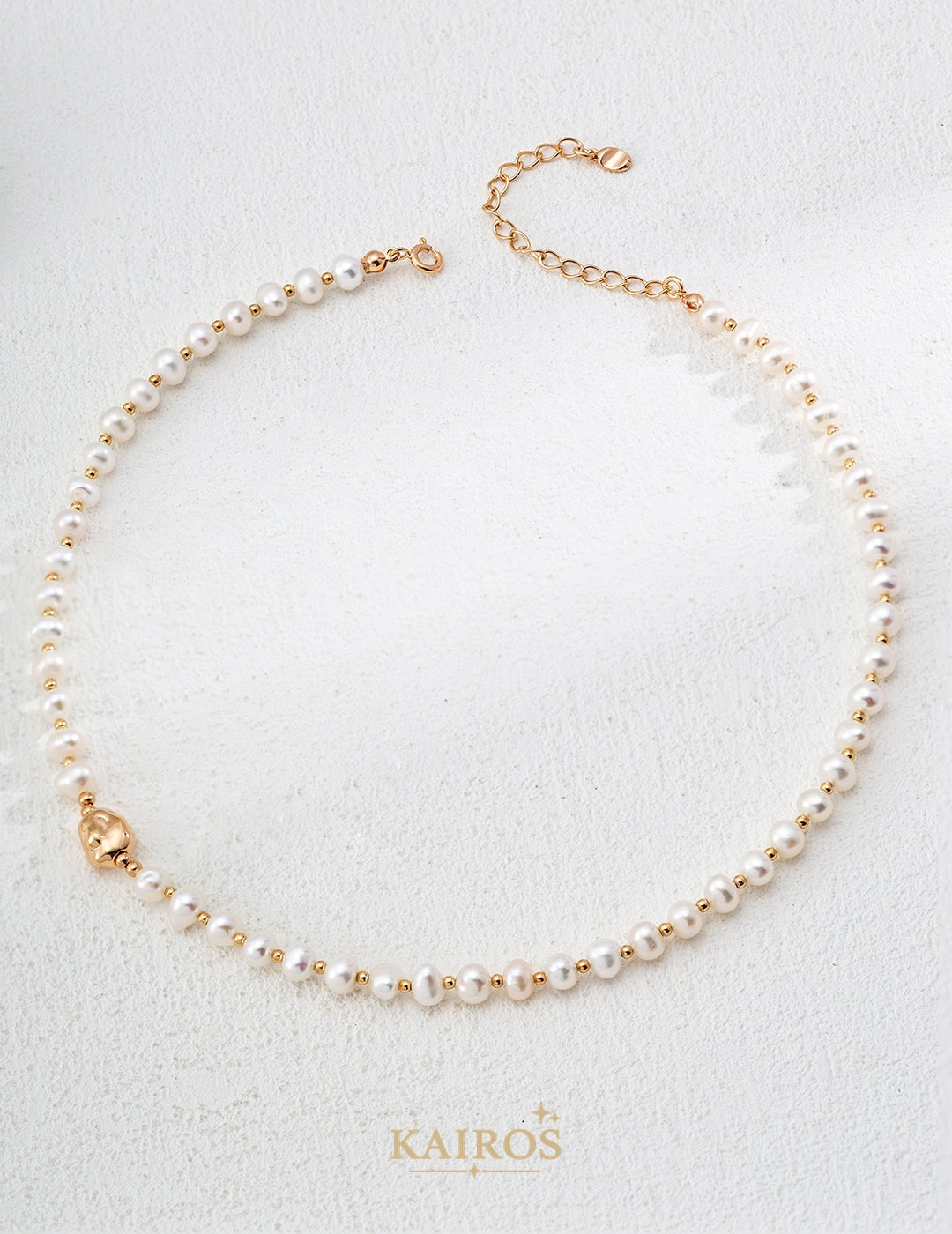 Kairos logo-only cover - Pearl Glow Necklace