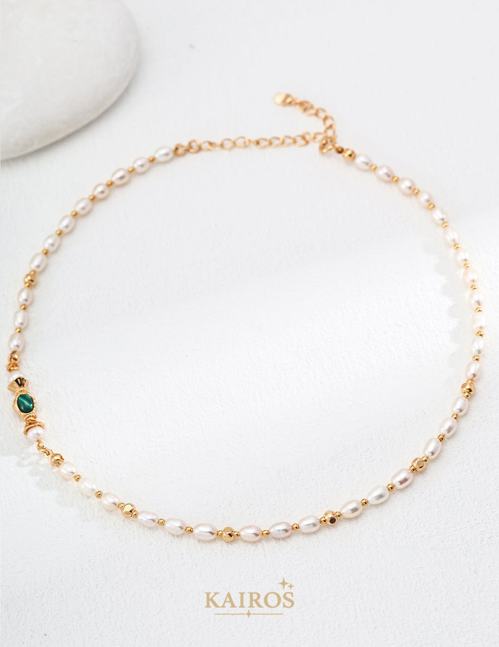 Kairos logo-only cover - Pearl Light Celestial Necklace