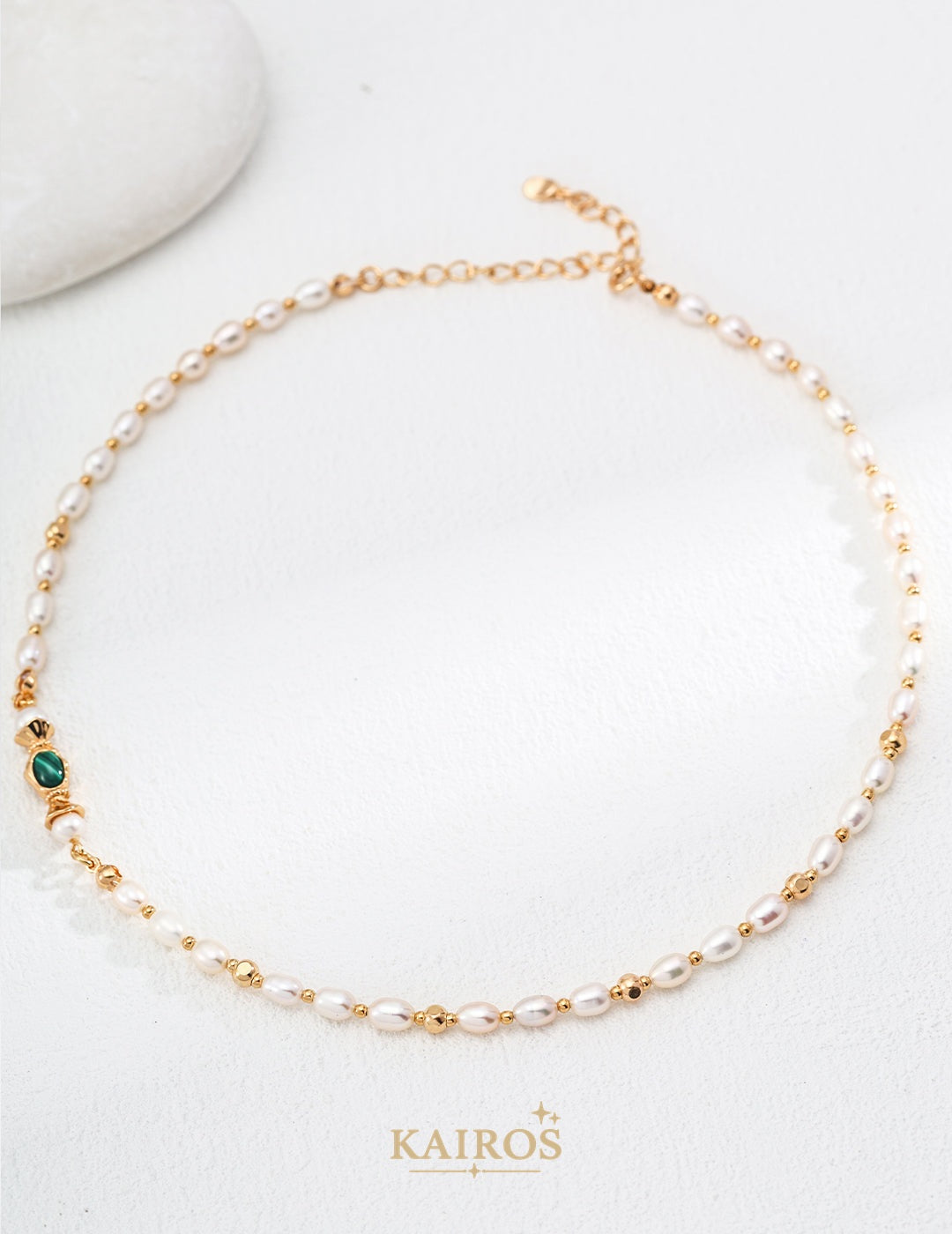 Kairos logo-only cover - Pearl Light Celestial Necklace
