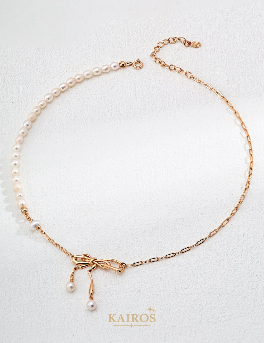Kairos logo-only cover - Pearl Grace Celestial Necklace