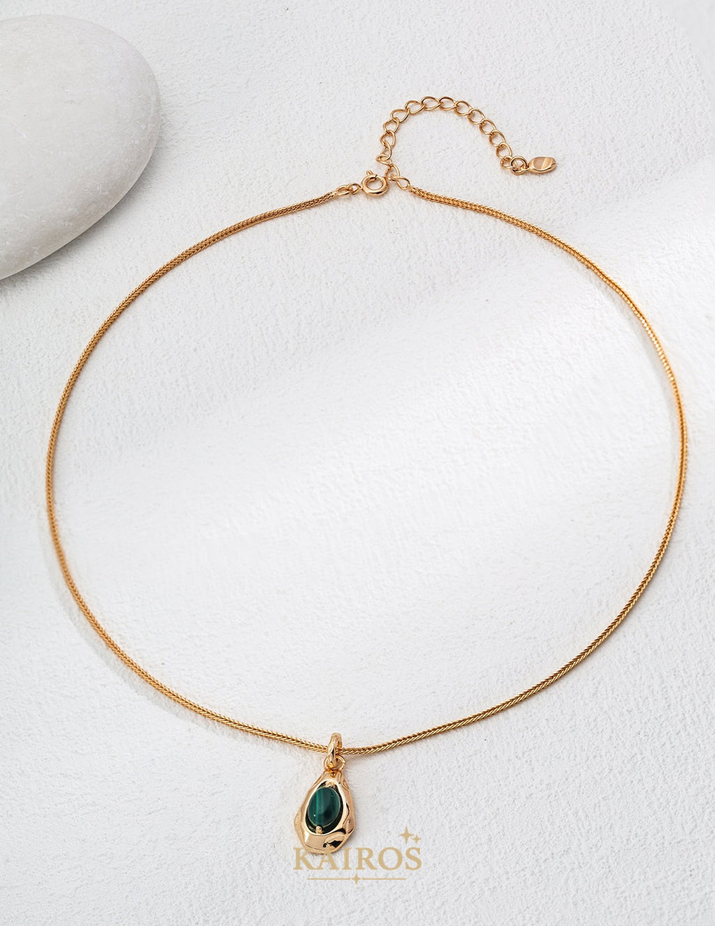 Kairos logo-only cover - Tiger Eye Romance Grace Pendant Necklace