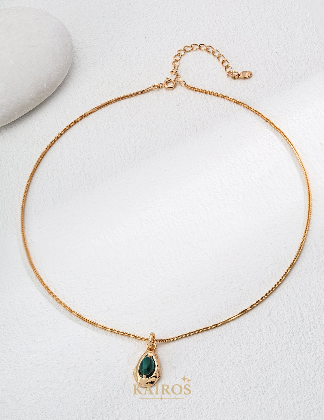 Kairos logo-only cover - Tiger Eye Romance Grace Pendant Necklace