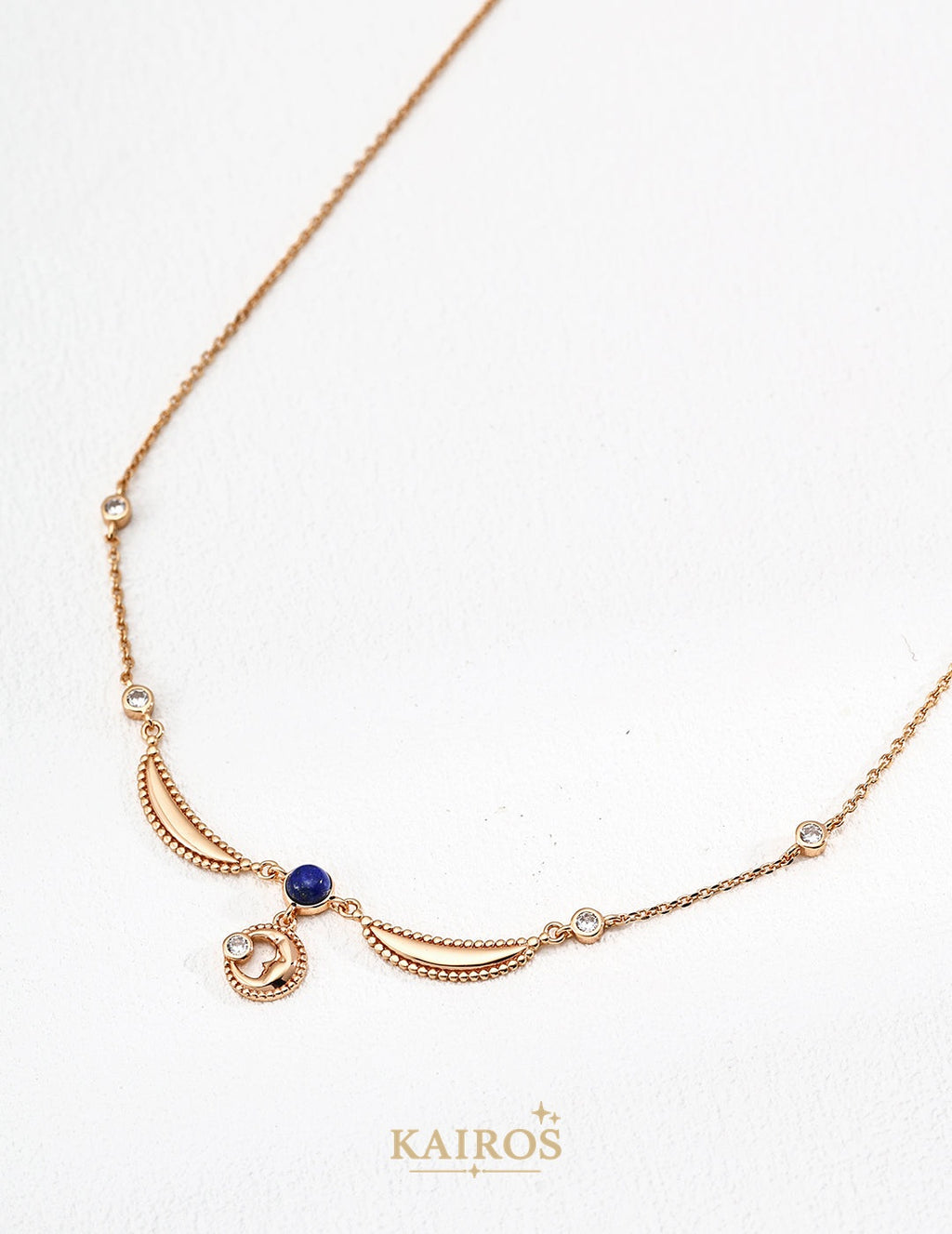 Kairos logo-only cover - Vintage Sparkle Lapis Lazuli Necklace
