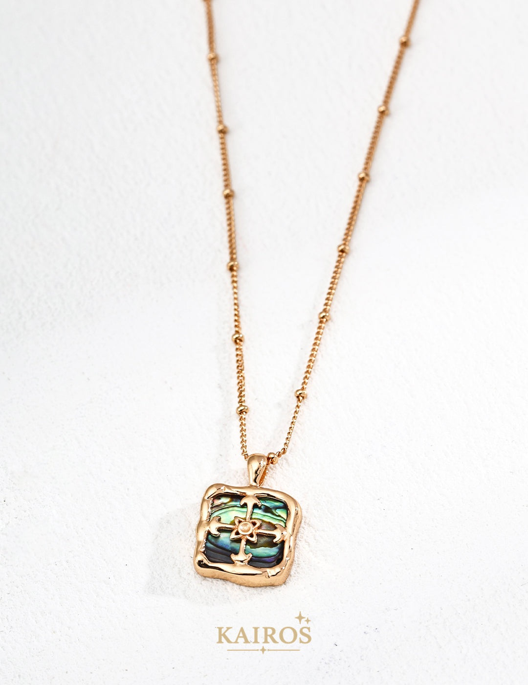 Kairos logo-only cover - Vintage Grace Bloom Pendant Necklace