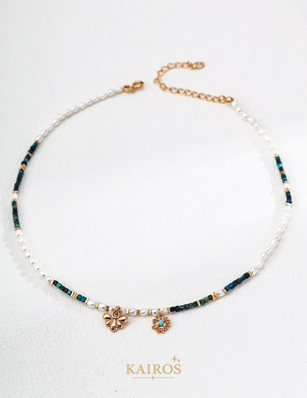 Kairos logo-only cover - Pearl Serenity Grace Necklace