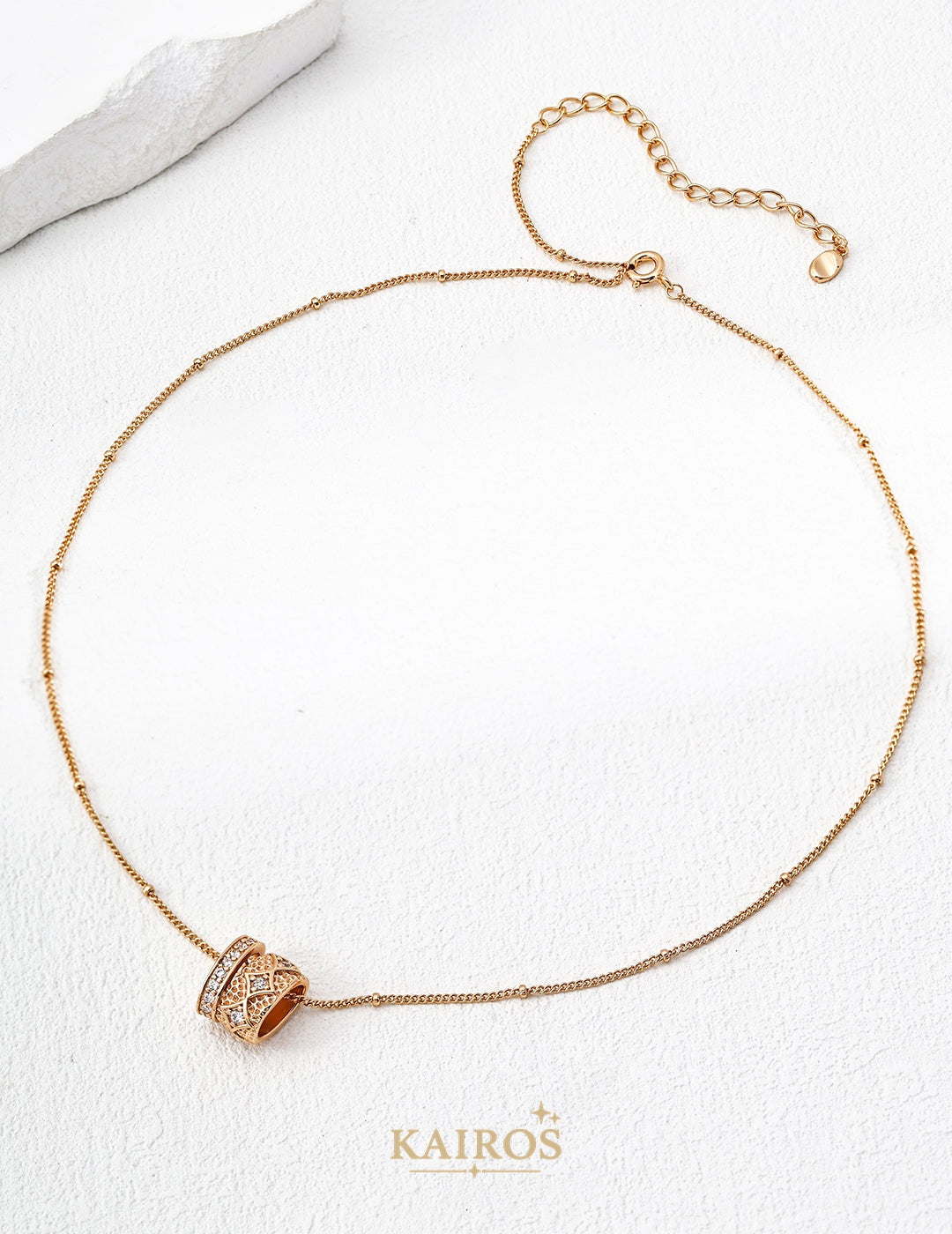 Kairos logo-only cover - Celestial Star Lumiere Light Pendant Necklace