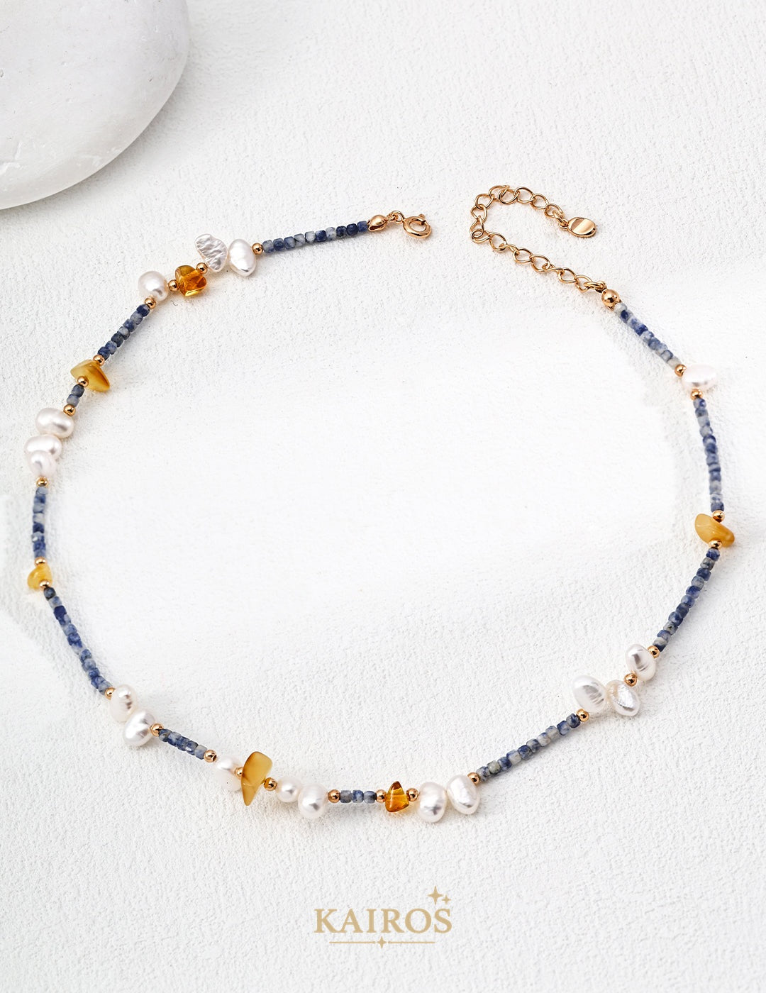 Kairos logo-only cover - Pearl Light Fortune Necklace