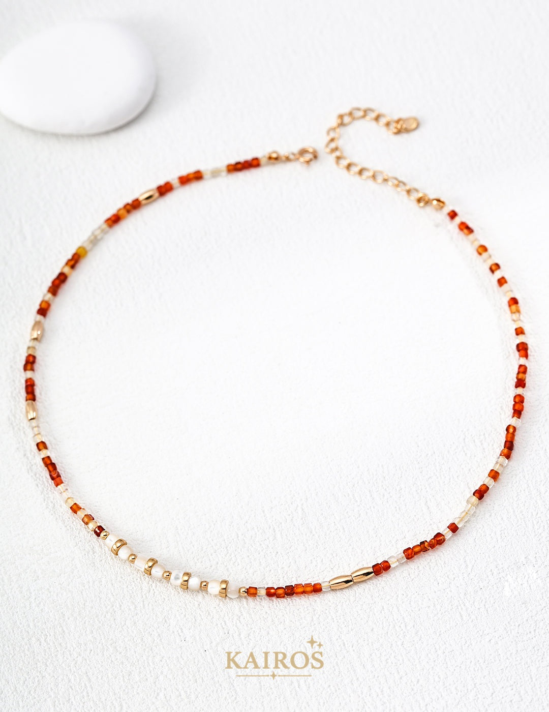 Kairos logo-only cover - Sun Pearl Pendant Necklace