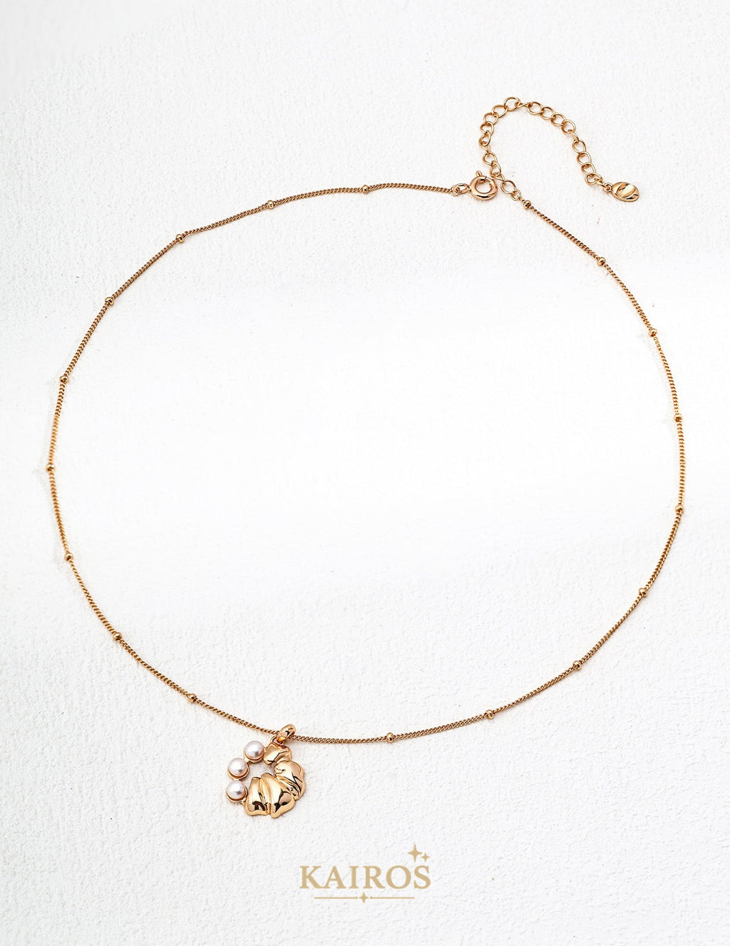 Kairos logo-only cover - Pearl Glow Shell Pearl Necklace