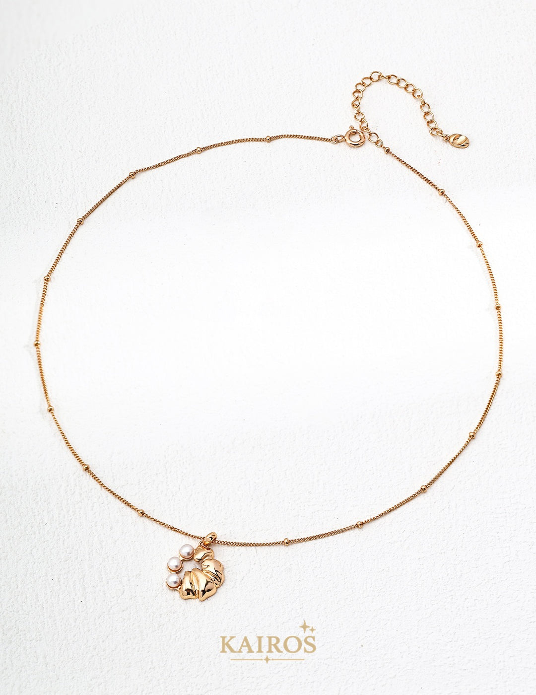 Kairos logo-only cover - Pearl Glow Shell Pearl Necklace