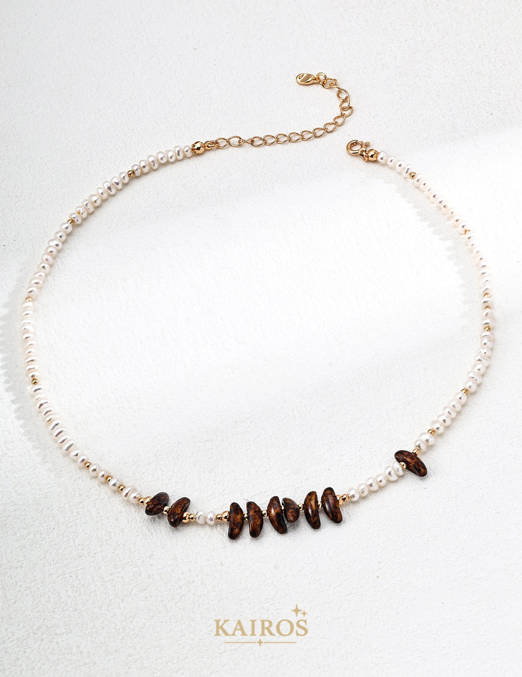 Kairos logo-only cover - Pearl Light Bloom Necklace