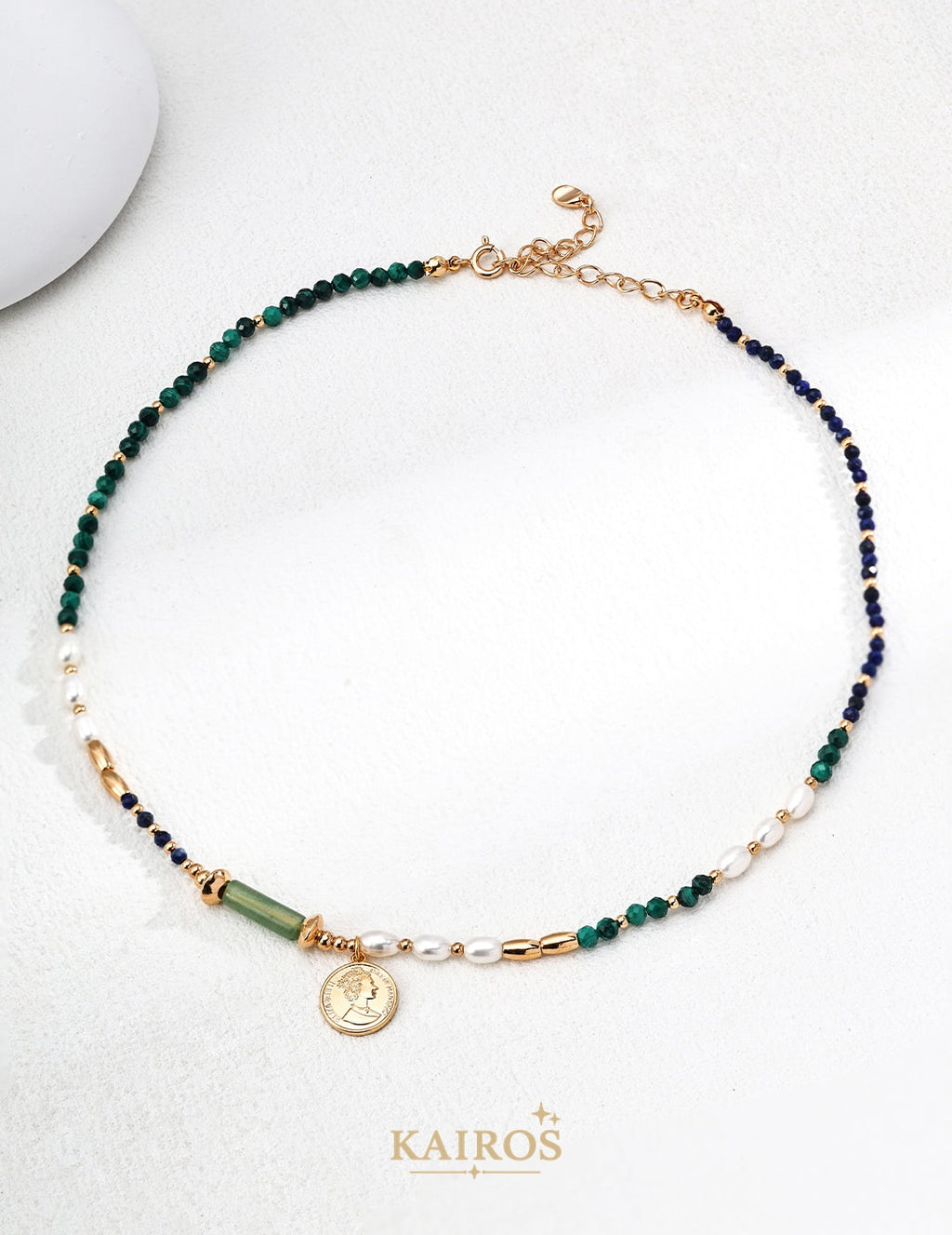 Kairos logo-only cover - Pearl Light Grace Pendant Necklace