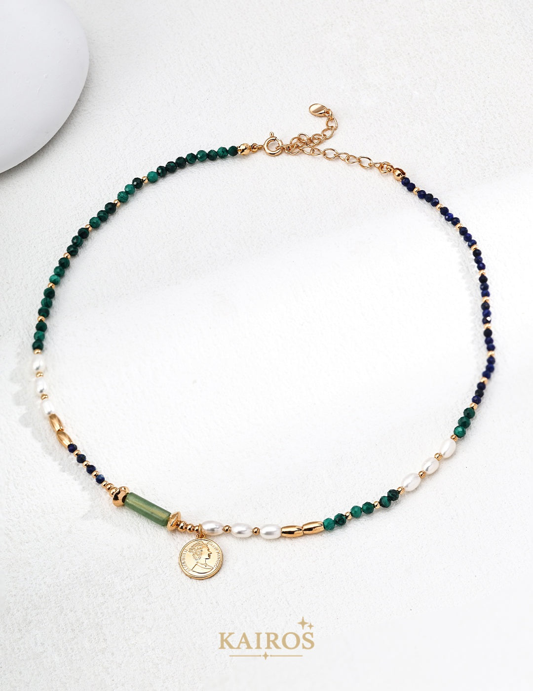 Kairos logo-only cover - Pearl Light Grace Pendant Necklace