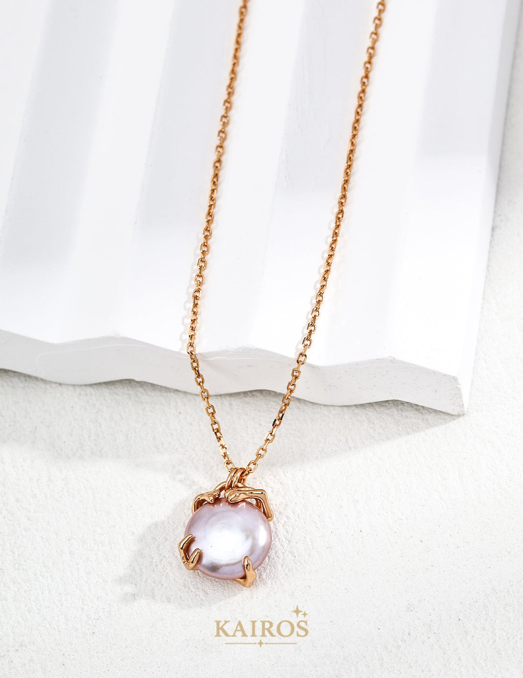 Kairos logo-only cover - Pearl Light Grace Necklace