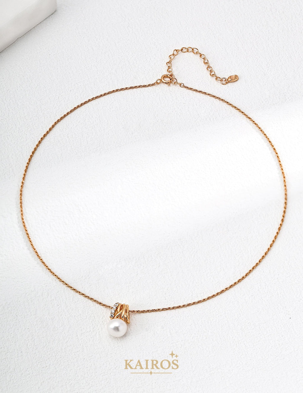 Kairos logo-only cover - Celestial Star Pearl Light Necklace