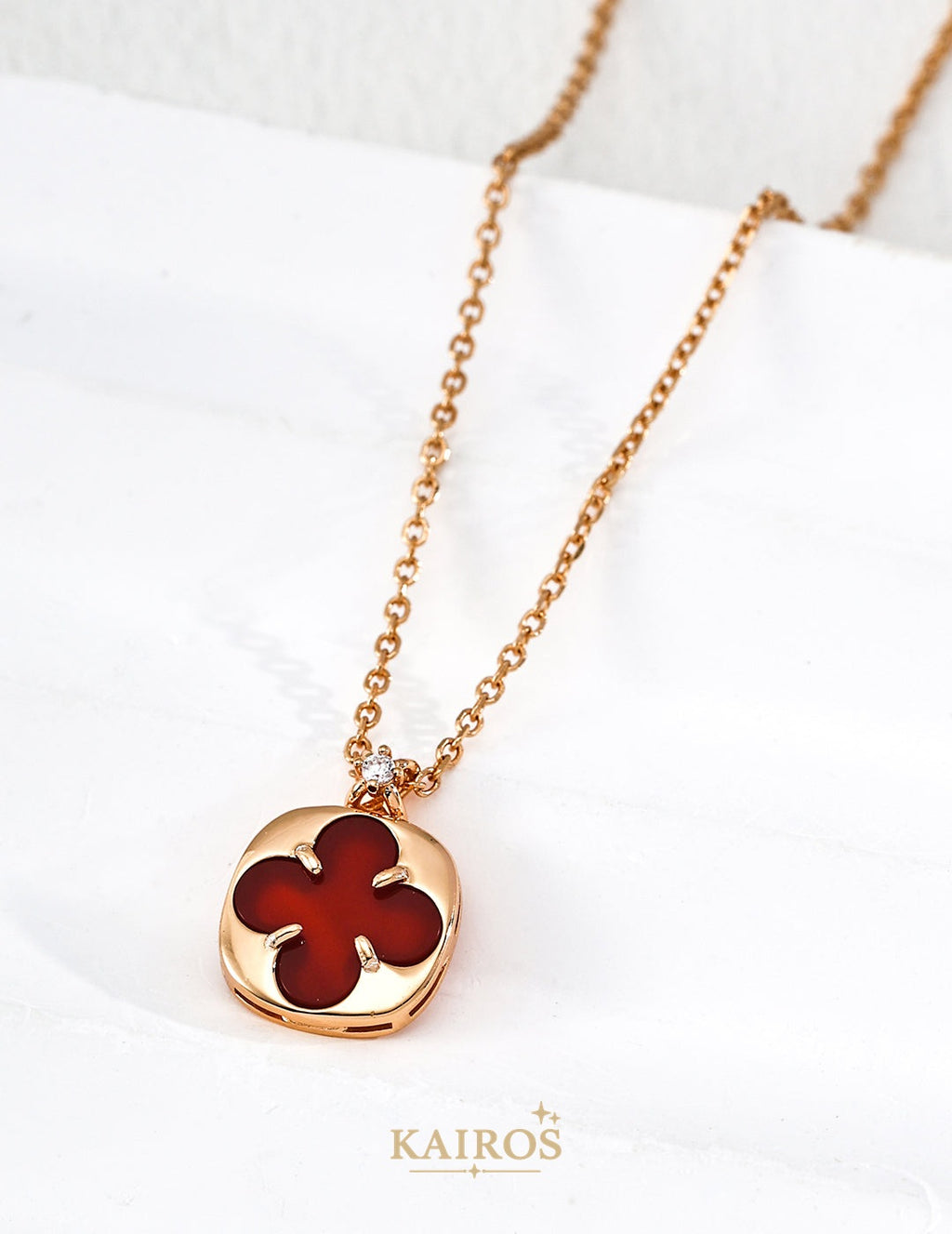 Kairos logo-only cover - Button Blessing Mother-of-Pearl Radiance Pendant Necklace