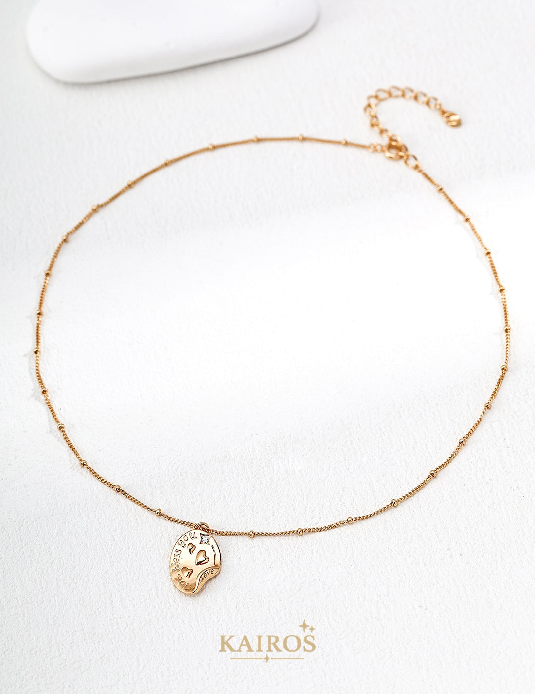 Kairos logo-only cover - Heart Echo Radiance Necklace