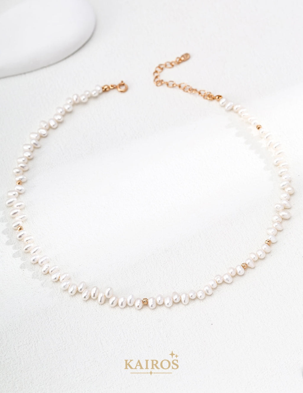 Kairos logo-only cover - Pearl Grace Fortune Necklace