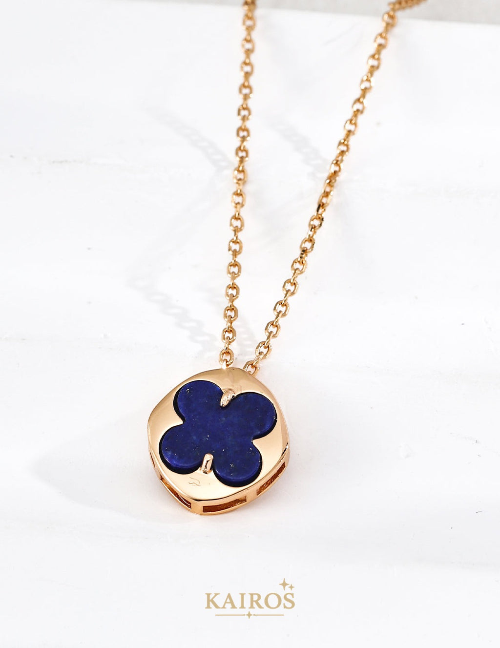 Kairos logo-only cover - Button Blessing Mother-of-Pearl Pendant Necklace